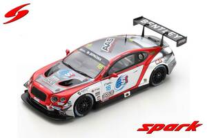 ■限定300pcs. スパークモデル 1/43 2018 ベントレーコンチネンタル GT3 #18 タイスーパーシリーズ