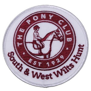 ZH02 THE PONY CLUB South & West Wilts Hunt 丸形 ワッペン パッチ ロゴ エンブレム アメリカ 米国 USA 輸入雑貨