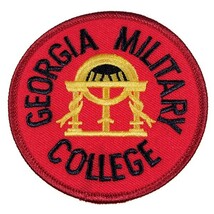 ZH56 GEORGIA MILITARY GOLLEGE ジョージア・ミリタリー大学 丸形 ワッペン パッチ ロゴ エンブレム アメリカ 米国 USA 輸入雑貨_画像1