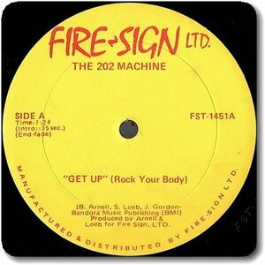 【○32】The 202 Machine/Get Up (Rock Your Baby)/12''/Only/Metro Area/Underground Disco/'80s Funk/Dance Classic