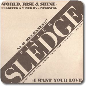 【●64】Sister Sledge/World, Rise & Shine (Extended Mix)/12''/I Want Your Love/Garage House/Mozart/Incognito