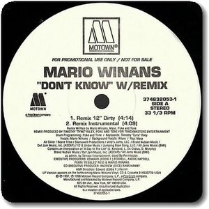 【○50】Mario Winans/Don't Know Remix/12''/Vickie Winans/Story Of My Heart/Mase/Allure/Trackmasters