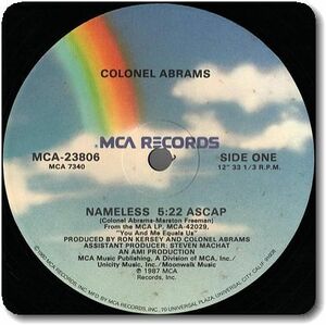 【○38】Colonel Abrams/Nameless/12''/Smooth Dancer/'80s Disco/Urban Soul/Quiet Storm/Brotherhood Of Soul