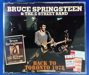 BRUCE SPRINGSTEEN & THE E STREET BAND / BACK TO TORONTO 1978 3CD