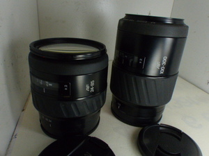 貴重　ソニーαミノルタ　24－85㎜F3.5－4.5　マクロ＋αミノルタ100－300㎜F4.5-5.6　良品