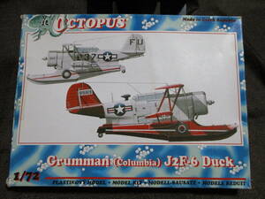 Octopus「Grumman (Columbia) J2F-6 Duck」1/72 プラ(一部レジン)キット／オクトパス グラマン ダック 水陸両用機　　管理:(B3-67