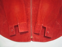 ☆ 70s ビンテージ Levi's リーバイス ジップアップ コーデュロイ ジャケット エンジ ☆USA古着 レディース TALON 珍品 人参 ヒッピー 60s_画像6