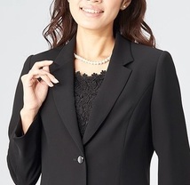 喪服 ブラックフォーマル レディース 送料無料 ジャケット 単品 日本製 法事 礼服 冠婚葬祭 通年40代 50代 60代 7016-M_画像2