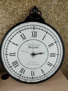 Bryant 大きな掛け時計 直径約53センチ インテリア お洒落 現状 売り切り 在庫処分整理◇大
