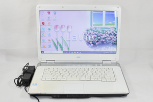 大画面　最新win10　office2019　即使用　NEC　LaVie LL550/V　高速Core2 P8700/4GB/大容量HDD500GB/DVD/無線　即使用