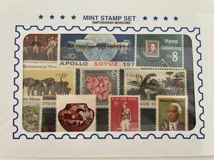 送料84円 新品 スミソニアン博物館購入 MINT STAMP SET 切手セット アメリカ