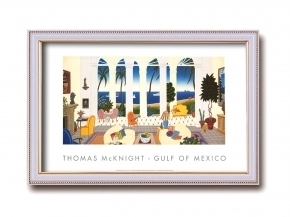 #[ free shipping ] new goods * Thomas * Mac Night wide poster ( gray )[GULF OF MEXICO] width 594.#