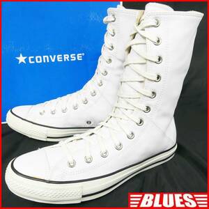  prompt decision *CONVERSE*26.5cm leather super is ikatto sneakers Converse men's 8 white real leather 12 hole shoes original leather all Star box attaching 