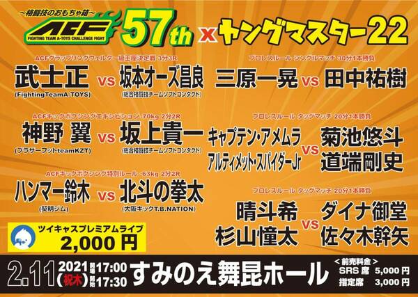 【ヤングマスター２２】２０２１年２月１１日・すみのえ舞昆ホール【ＡＣＦ５７th】