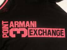 新品★アルマーニ★ルーズフィット LOOSE★ゆったりとした ブラック Tシャツ★立体 レッド ロゴプリント L★A/X ARMANI☆228_画像8