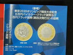 2020東京オリパラ競技大会記念 第四次発行記念貨幣500円２種・100円７種 計９枚