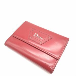 Dior Dior pa tent leather folding purse 