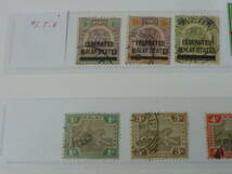 21EA　S　№10　マラヤ切手　1900-34年　FEDERATION OF MALAYA　SC#1-79の内　計37種　使用済_画像2