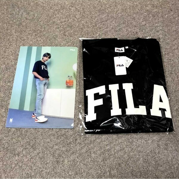 BTS FILA Tシャツ RM クリアファイル セット 公式品 ナムジュン バンタン 防弾少年団 正規品 本物