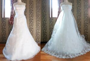 LoveryWedding mermaid line . empire line. 2WAY design wedding dress 7 number S size 