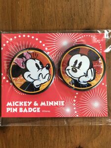  not for sale Disney Mickey minnie can badge 2 piece set 