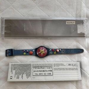 アンティーク.腕時計 SWISS SWATCH .1997.クオーツ.スイス製.30m防水性.保証書付き.純正箱付き.未使用.可動品.時計本体の横幅3.5センチ.