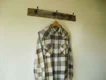 Lee FLANNEL WESTERN SHIRTS　19601-768　リー　チェック　ウエスタンシャツ　フランネル　厚手　ネルシャツ　肉厚　デッドストック　新品_画像5