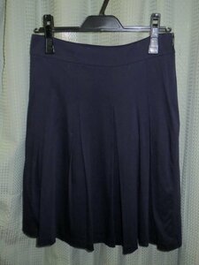 ◆ZAZIE ザジ 紺色 ボックスプリーツスカート◆サイズ38