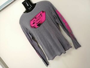 kkaa536 # 55DSL # T-shirt cut and sewn tops long sleeve gray M