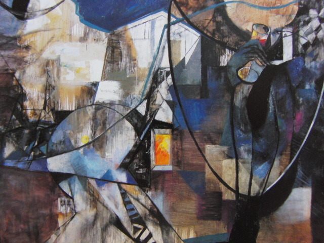 Yoshio Tsuruoka, [Buena velada de París], De una rara colección de arte enmarcado., En buena condición, Nuevo marco con marco., envío gratis, Cuadro, Pintura al óleo, Pintura abstracta