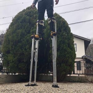  bamboo horse aluminium USA made industry for 61~101cm Professional stilts Dura-Stilts model IV(4) Adjustable 24-40in. Extra parts included.