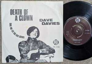 Dave Davies-Death Of A Clown/Love Me Till The Sun Shines★ノルウェーOrig.7&#34;/The Kinks