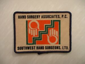 HAND SURGERY ASSOCIATES 手 ハンド 整体 整骨院 会社 ロゴ プリント ワッペン/パッチ 企業 ビンテージ アメリカ 古着 カスタム 479