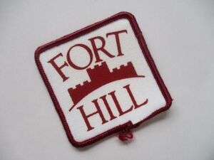 ビンテージ FORT HILL フォートヒル 城 ロゴ プリント ワッペン/企業 パッチ 刺繍 USA 古着 アメリカ ① 482