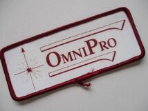 ビンテージ OMNI PRO 方位磁石 ロゴ プリント 会社 ワッペン/企業 パッチ 刺繍 USA 古着 アメリカ 482_画像1