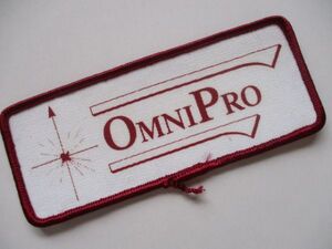 ビンテージ OMNI PRO 方位磁石 ロゴ プリント 会社 ワッペン/企業 パッチ 刺繍 USA 古着 アメリカ 482