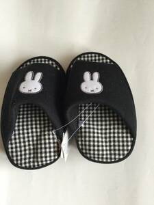  Miffy diet slippers black check pair sound quiet .