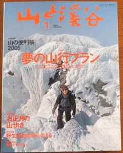 山と渓谷　2005年1月号　特集・雪の山行プラン　山と渓谷社　（別冊付録、山の便利帳なし）