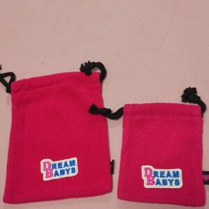 未使用 DREAM BABY 巾着袋 2個セット 濃いピンク