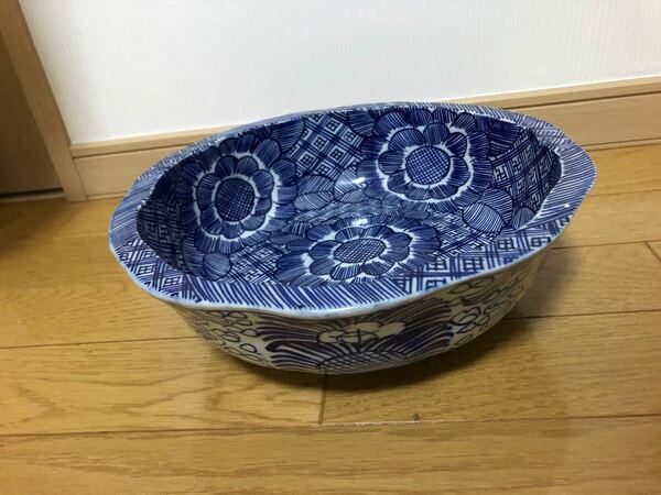 大鉢　染付　皿　和皿　藍染 菓子鉢