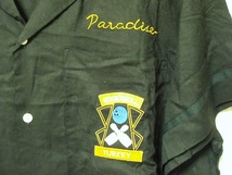 ●PARADISE VACATION ボーリングシャツ 原宿 パラダイスバケーション ロカビリー 50's系 XLぐらい 黒_画像6