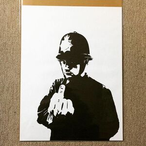 布ポスター「BANKSY　バンクシー　Rude Copper　 ルードカッパー」