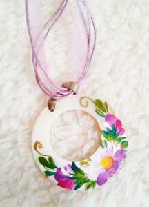 Болгарское ожерелье раковины фиолетовая струна ожерелье