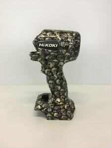 HIKOKI impact driver WH18DDL2 WH14DDL 2 custom housing ( exterior ) Mini Skull * Gold pattern 