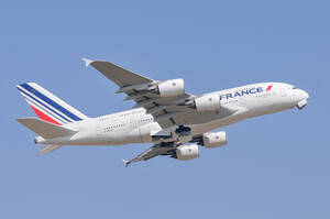 飛行機　デジタル画像 A380 エールフランス航空 3
