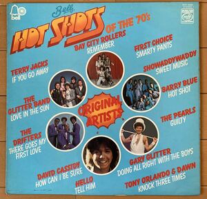 V.A.、LP、HOT SHOTS OF THE 70’S、グラムロック、BAY CITY ROLLERS、HELLO、THE PEARLS、GARY GLITTER、TERRY JACKS、SHOWADDYWADDY、他