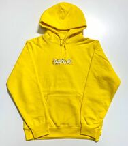 【M】新品 Supreme Bandana Box Logo Hooded Sweatshirt Yellow シュプリーム バンダナ ボックス ロゴ フーディ スウェット イエロー N2_画像2
