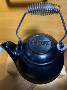 LODGE 薪ストーブ キャンプ 希少 ケトル