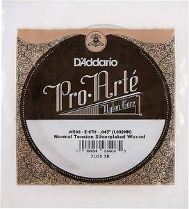 D'Addario D'Addario classic guitar for rose string Pro-Arte Pro arte E-6th J4506 1 pcs [ domestic regular goods ] rose string 1 pcs fixed form mail when free shipping 