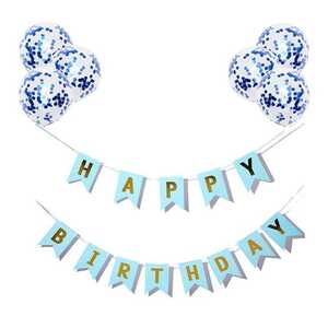  birthday Happy Birthday Galland decoration set ( blue )c